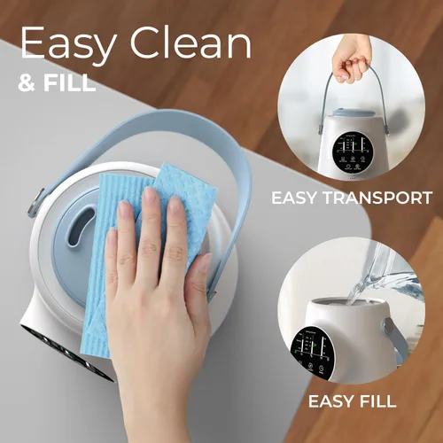 Miniatura 8 de Everlasting Comfort Humidificador de llenado superior de 2.5 litros – Actualizado fácil de limpiar 20 horas de funcionamiento Humectante de aire
