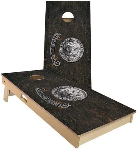 Miniatura 8 de Slick Woody's Professional-Grade Cornhole Boards - 4'x2' Solid Wood Regulation Flag Bean Bag Toss Game with 8 Resin Filled Bags Texas