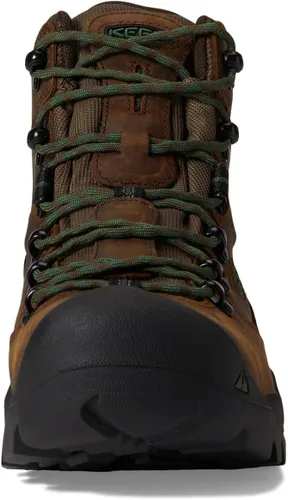 Miniatura 2 de KEEN Utility Pittsburgh Energy Botas de trabajo impermeables (punta de compensación) de 6 pulgadas para hombre Cascada Marrón/Pastos Verdes