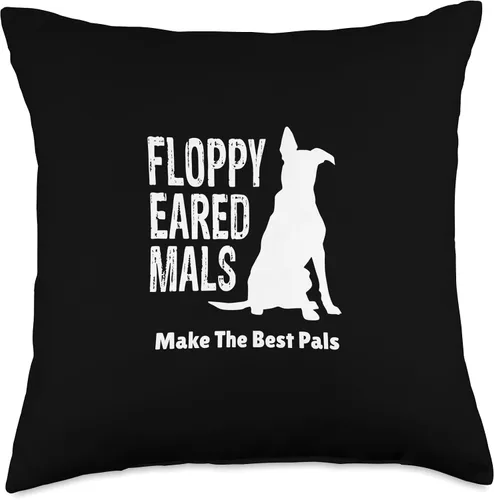 Miniatura 4 de Belgian Malinois Drive Floppy Eared Mals Make The Best Pals - Almohada belga Malinois, 16 x 16 pulgadas, multicolor