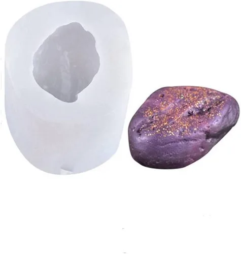 Miniatura 18 de Moldes de vela de hilo de silicona 3D para hacer velas, bricolaje, suéter, tipo piedra, molde de silicona, para hornear, hacer resina de cera
