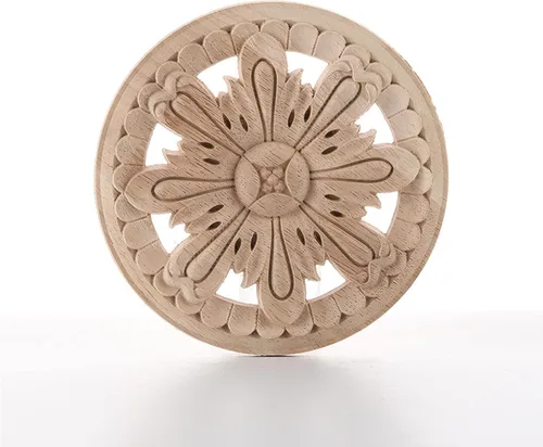Miniatura 15 de Aplique de esquina tallada en madera para muebles del hogar, puerta, gabinete, decoración sin pintar, muebles tallados apliques onlays
