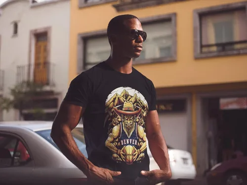 Miniatura 6 de Camisetas gráficas de manga corta con cuello redondo para hombre