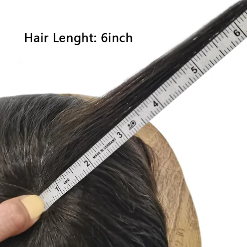 Miniatura 7 de Pieza de pelo para hombre, mono, real, Remy, sistema de cabello humano, repuesto para hombres, extensiones duraderas para hombre, tupé, protesis #3
