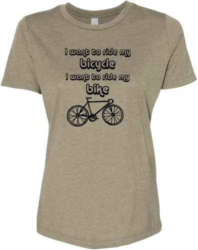 Miniatura 11 de Cute Women's Screen Printed Crew Neck Tee, Shirts With Sayings, Dusty Blue or Olive