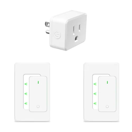 Miniatura 72 de NineLeaf Interruptor de salida remoto inalámbrico, interruptor de lámpara remoto, interruptor decorativo de enchufe de luz de encendido y apagado