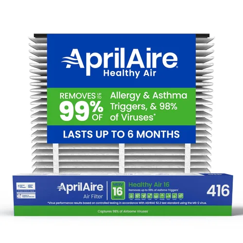 AprilAire Filtro de repuesto 416 para purificadores de aire AprilAire para toda la casa, MERV 16, para alergias, asma y virus, filtro de aire de
