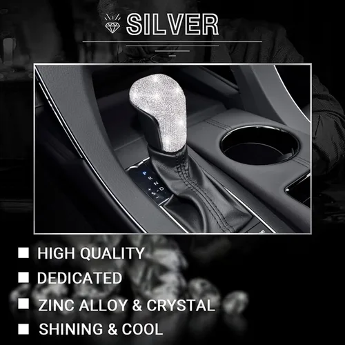 Miniatura 5 de CONGCONG Cubierta interior para Toyota Camry Gear Shift Bling Crystal Brillante Accesorio Compatible con Toyota Camry 2018-2023 Carola 2020-2023