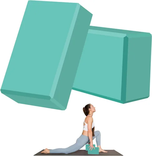 Miniatura 14 de Bloques de yoga de 9 x 6 x 3 pulgadas, superficie antideslizante suave, bloques de espuma de alta calidad, apoyo, ligero, resistente al olor