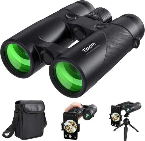 Miniatura 9 de Binoculares para adultos para observación de aves – Timorn HD 8x42 Birding Binocular para adultos de alta potencia con adaptador de teléfono Trípode