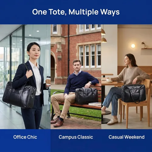 jojofuny Bolso de hombro japonés para la escuela, bolso de cuero sintético para mujeres y hombres, bolsa de uniforme JK de gran capacidad, bolsa de