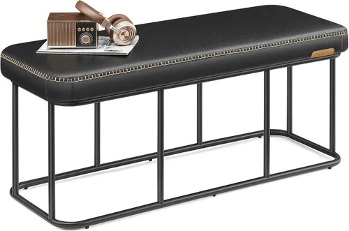 Miniatura 15 de VASAGLE - Colección EKHO - Banco otomano con almacenamiento, banco para recibidor o dormitorio, 56.8 litros, cuero sintético con costuras, moderno