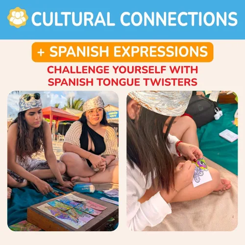 Miniatura 6 de Juego de regalo de tarjetas y modismos culturales españoles: aprende dichos tradicionales de la infancia, trabalenguas y afirmaciones