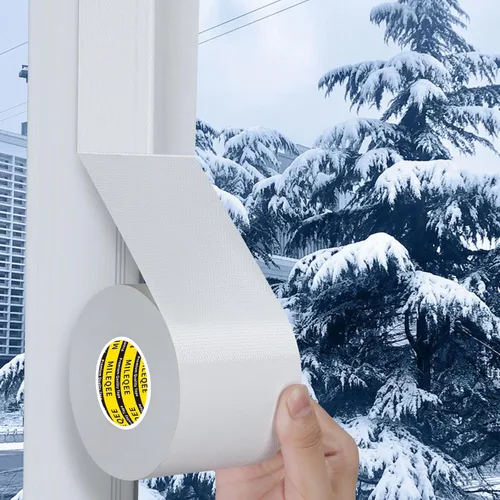 Miniatura 13 de Cinta de sellado de ventana de conducto de tela para invierno, 2.75 pulgadas x 66 pies, cinta aislante de sellado para ventanas y puertas, sellador