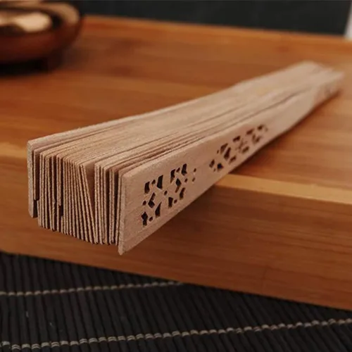 Miniatura 3 de Abanicos de madera de sándalo, 50 abanicos de mano con 50 bolsas de organza Abanicos De Mano Abanicos de Mano Abanicos de Mano Abanicos de Mano