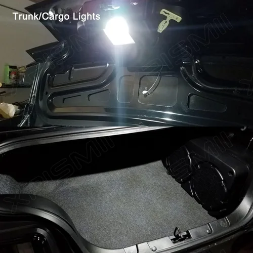Miniatura 7 de Xpismii Paquete de 8 luces LED blancas para interiores de 6000 K, compatible con Ford Mustang 2015, 2016, 2017, 2018, 2019, 2020, 2021, con diagrama