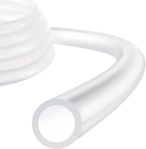 Tubo de Silicona, 1/4" DI x 3/8" DE Tubo de Silicona Pura Manguera de Silicona de Alta Temperatura [para Elaboración Casera de Vino, Línea de