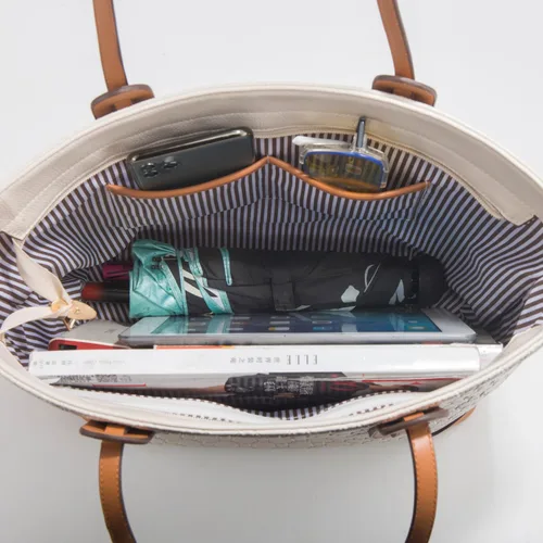 Miniatura 6 de Bolso de mano de moda para mujer, bolso de hombro, asa superior, juego de 4 piezas