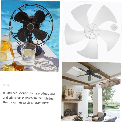 Miniatura 4 de Uonlytech Ventilador de 14 pisos con aspas de ventilador de escritorio, ventilador de casa, mesa blanca, piezas de refrigerador, aspas de ventilador
