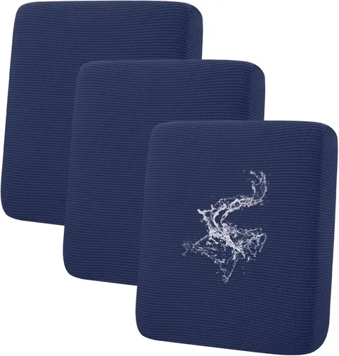 Miniatura 149 de hyha Fundas impermeables para cojines de sofá para mascotas, funda antideslizante para asiento de sofá para perros lavable, tela de jacquard Gris