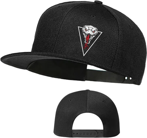 Miniatura 7 de Gorra de béisbol negra con visera plana para papá, gorra de camionero, regalo para adolescentes, sombrero de ala plana Pitbull