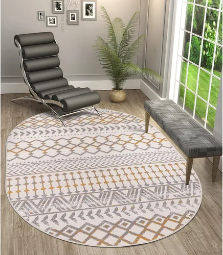 Miniatura 12 de CAMILSON Alfombras modernas de lujo para sala de estar, alfombra abstracta vintage de 4 x 6, suave, pelo medio, resistente a las manchas, fácil