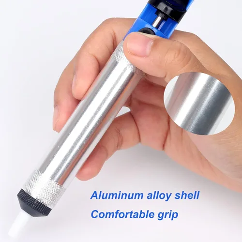 Miniatura 4 de Bomba de desoldadura con ventosa de soldadura, herramienta auxiliar de soldadura eléctrica, bomba de succión desoldadora manual, herramienta