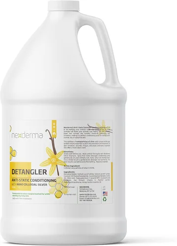 Miniatura 8 de NEXDERMA Spray acondicionador antiestático desenredante para perros y gatos, fórmula para calmar la piel sensible con aroma a ciruela, sequedad