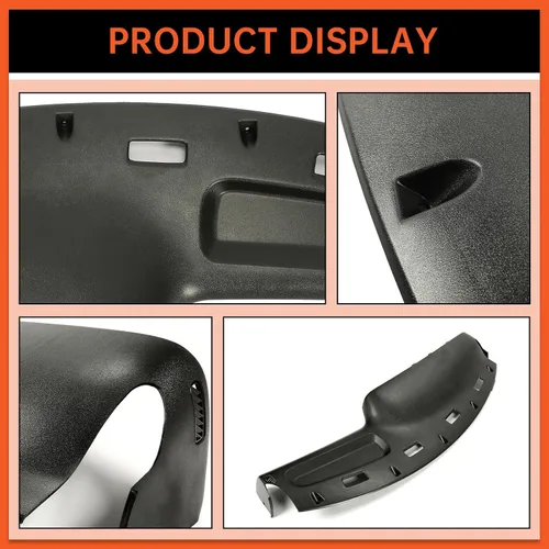Miniatura 5 de ECOTRIC Reemplazo de salpicadero Compatible con camionetas Dodge Ram 1500 2500 3500 de 1994-1997 Cubierta de capó del tablero de camiones Reemplazo