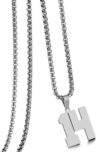 Miniatura 54 de Collar de Número Dorado para Hombre, Cadena de Acero Inoxidable con Colgante de Número para Atletas, Joyería Deportiva Personalizada para Niños