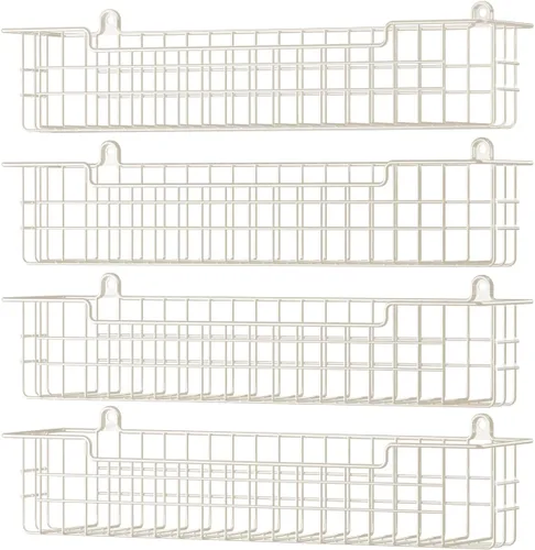 Miniatura 14 de Estante para especias, paquete de 4 organizadores de condimentos, soporte de pared para organización de almacenamiento de cocina, estante