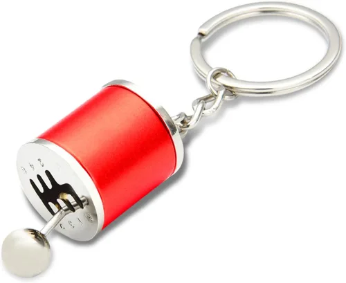 Miniatura 9 de Llavero de palanca de cambios de automóvil, creativo llavero de palanca de cambios de transmisión manual de 6 velocidades, mini llavero de palanca