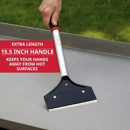 Miniatura 5 de Raspador de Parrilla Plana de 15.5" de Largo, Herramienta para Plancha por FryOilSaver Co., Raspador de Cocina con Cuchilla Reemplazable de 5.5