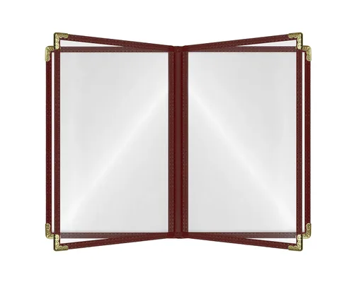 Miniatura 14 de Goodsmart - Fundas para menú de restaurante, paquete de 25 unidades, color negro, 2 vistas, soportes para menú de carga superior, cubiertas