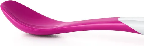 Miniatura 4 de OXO Tot Cuchara de alimentación infantil, paquete múltiple Verde azulado/azul marino/rosa