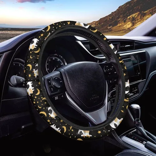 Miniatura 40 de Asian Dragon - Funda universal para volante de automóvil, accesorios interiores de automóvil, lavable, transpirable, funda para volante