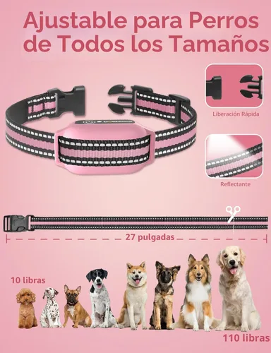 Miniatura 7 de Collar de Entrenamiento para Perros sin Choque, Collar de Perro con Pitido y Vibración con Control Remoto 853M, Collar de Vibración para Perros