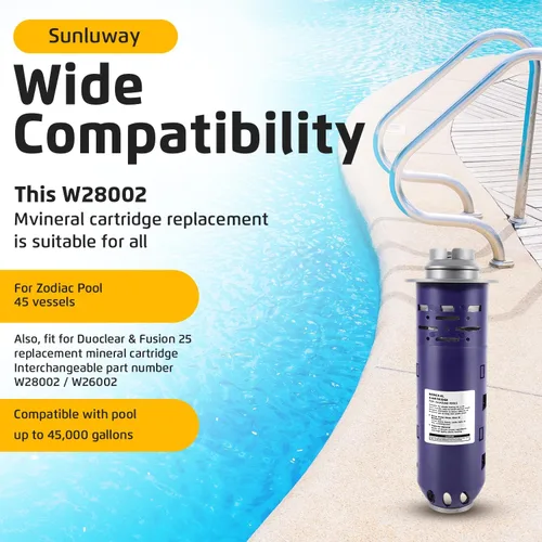 Miniatura 6 de Repuesto para cartuchos minerales Nature2 Duoclear 25 35 W28000 W28001 para todos los recipientes de piscina enterrados Zodiac Duoclear Fusion