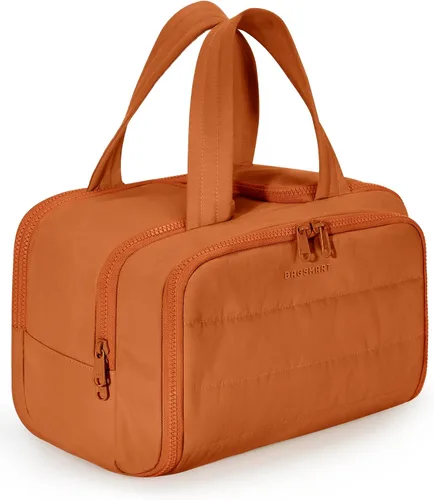 Miniatura 14 de BAGSMART Bolsa de Aseo de Viaje, Bolsa de Aseo Resistente para Mujeres, Bolsas de Aseo Ampliamente Abiertas y Esponjosas para Viajar, Organizador