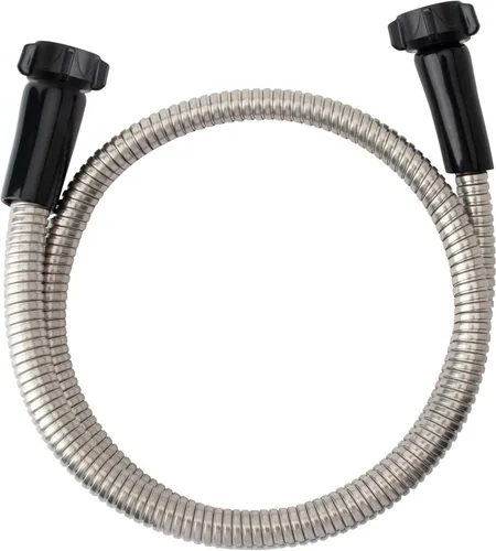 Miniatura 3 de Yanwoo Manguera de jardín de acero inoxidable 304 de 4 pies con conector de latón hembra a hembra, diámetro exterior de 0.709 in de diámetro