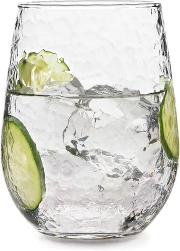 Miniatura 9 de Libbey Juego de 12 Copas de Vino sin Tallo, Aptas para Lavavajillas, Perfectas para Cócteles, Agua y Vajilla para Exteriores Rojo y blanco 12