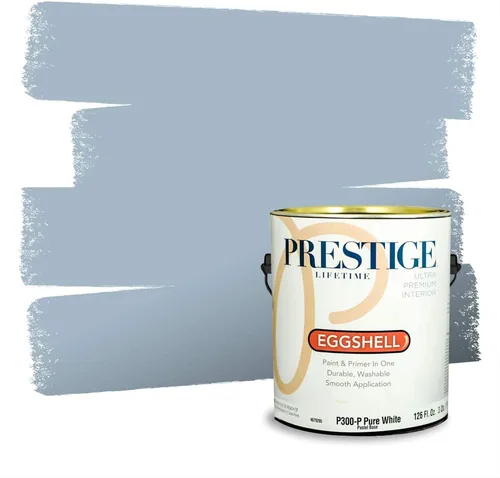 Miniatura 1310 de Pintura Exterior + imprimación PRESTIGE, todo-en-uno, 1 galón, acabado mate, color comparable al Valspar* Royal Gray* VS151-Gris real