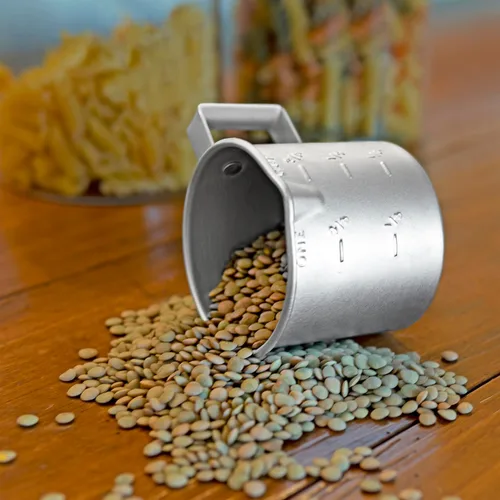 Miniatura 4 de Better Houseware Taza medidora, taza medidora de metal de 8 onzas con mango y labio de vertido para líquido con marcas de fácil lectura para cocinar