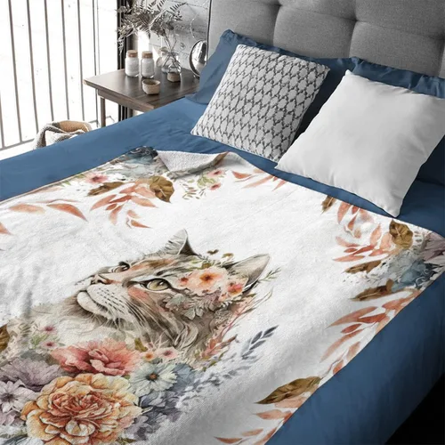 Miniatura 2 de Manta personalizada para bebé, manta de gato con nombre, manta personalizada de franela suave para bebés, regalo de cumpleaños, 30 x 40 pulgadas