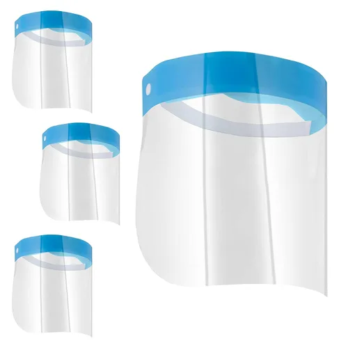 Salon World Safety Face Shields - Protectores faciales de seguridad ultra transparentes de protección facial completa para proteger los ojos, la