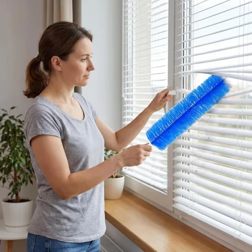 Miniatura 4 de Sliner 2 cepillos de limpieza de ventilador flexibles, limpiador de plumero reutilizable de telaraña, removedor de suciedad de cabeza de microfibra