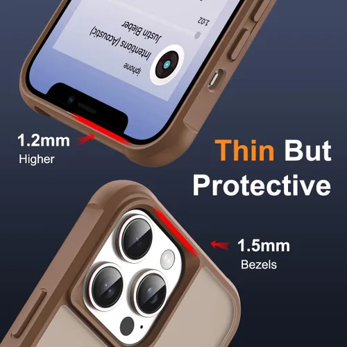Miniatura 6 de SKYLMW – Funda compatible con iPhone 12 Pro Max y iPhone 13 Pro Max con soporte magnético invisible tipo anillo, fundas translúcidas para teléfonos
