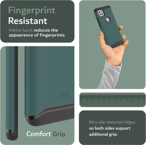 Miniatura 5 de TUDIA DualShield - Funda diseñada para Motorola One 5G ACE 2021, [Fusionar] a prueba de golpes, grado militar, de doble capa, resistente, delgada