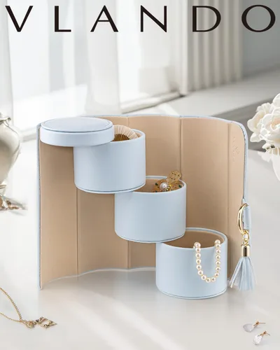 Miniatura 55 de Vlando Viaggio - Joyero pequeño, caja de almacenamiento para accesorios de viaje