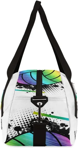 Miniatura 6 de Bolsa de gimnasio para mujeres y hombres, pequeña bolsa de lona para deportes, gimnasios, yoga, escapada de fin de semana, bolsa de viaje durante
